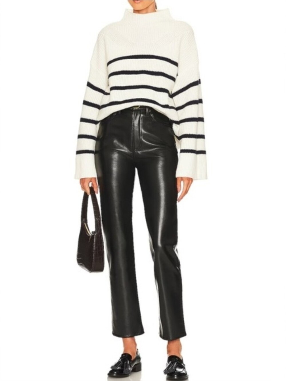 Agolde 90s Pinch Waist Leather Pants In Detox A164-1285